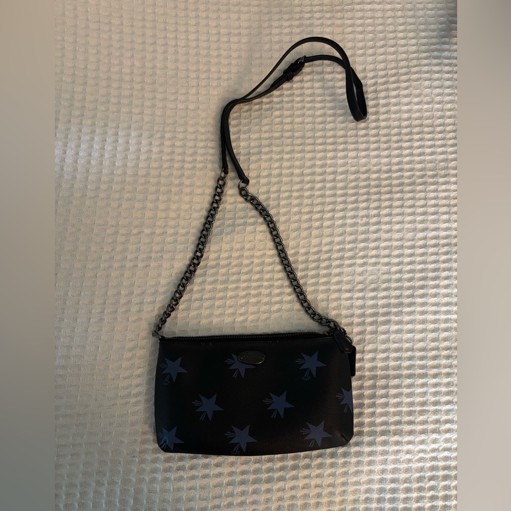 Coach Black and Blue Crossbody Bags with Structured Design